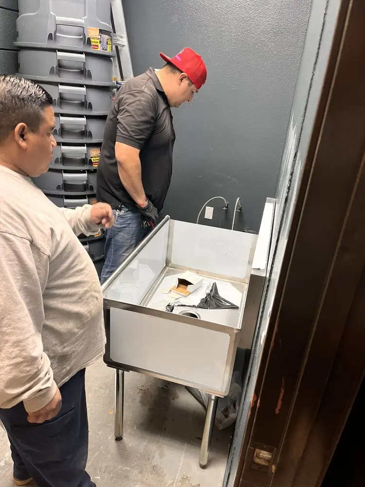 Commercial plumbing and sink installation in Rockstone